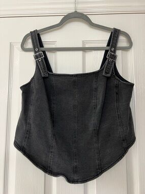 Denim Corset Top